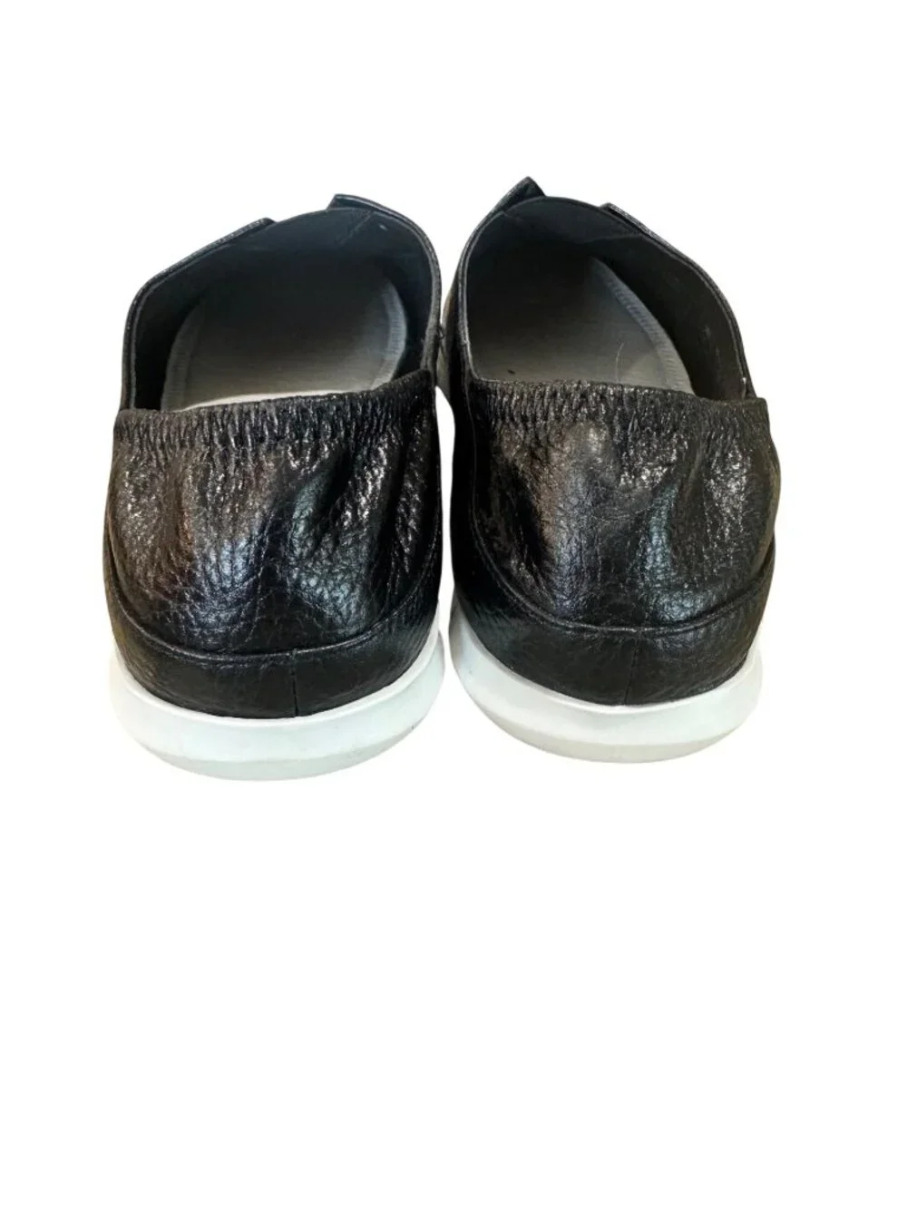 Vaneli Sport Black Leather Slip-On Shoes Athletic Sneakers Women 9N Athleisure